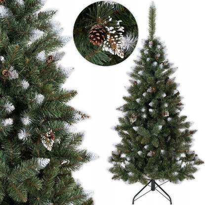 Obrazek Choinka sztuczna Sosna diamentowa ośnieżona 180 cm