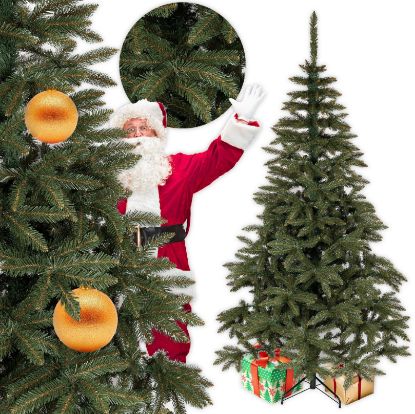 Obrazek Choinka sztuczna jak żywa świerk kaukaski premium 250 cm gęsta + stojak